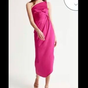 Abercrombie & Fitch Fuchsia Asymmetrical Dress